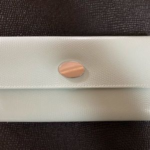 Pottery Barn Jewelry Wallet Tiffany Blue w Silver closure Great for Travel, Gift